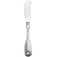 Oneida 2496KSBF Classic Shell 6 3/4 inch 18/10 Stainless Steel Extra Heavy Weight Butter Spreader - 12/Case