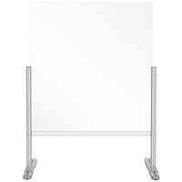 MasterVision DSP713041 40 inch x 33 1/2 inch Glass Free-Standing Register Shield