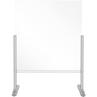 MasterVision DSP703041 33 1/2 inch x 33 1/2 inch Glass Free-Standing Register Shield