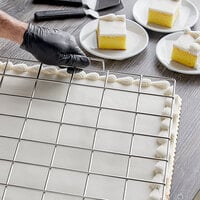 Choice 60 Piece Stainless Steel Full Size Sheet Cake Marker