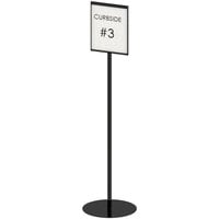 Cal-Mil 22141-811-13 48" Free-Standing Sign Holder with 8 1/2" x 11" Insert Space