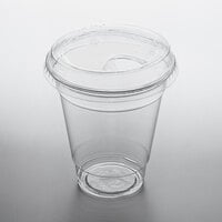 Choice 12 oz. Clear PET Plastic Cup with Sip-Through Lid - 50/Pack