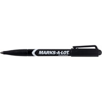Avery Marks-A-Lot® 29857 Black Bullet Tip Pen Style Permanent Marker - 12/Box