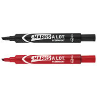 Avery® Marks-A-Lot 98187 Chisel Tip Desk Style Permanent Marker, Color Assortment - 24/Box