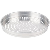 American Metalcraft SPHA5108 5100 Series 8" Super Perforated Heavy Weight Aluminum Straight Sided Self-Stacking Pizza Pan