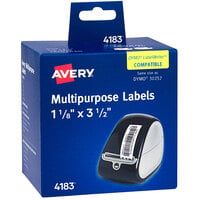 Avery® 4183 3/4 inch x 2 inch White Direct Thermal Multipurpose Labels - 700/Pack
