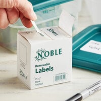 Noble Products 2 inch x 2 inch Removable Blank Label - 500/Roll