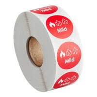 Point Plus Mild Permanent 1" Red Label - 1000/Roll