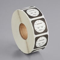 Noble Products 1 inch Dissolvable Clock Label - 1000/Roll