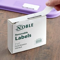 Noble Products 1 inch x 2 inch Removable Food Rotation Label - 500/Roll