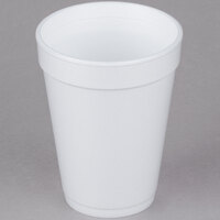 Dart 14J16 14 oz. Flush Fill White Customizable Foam Cup - 1000/Case