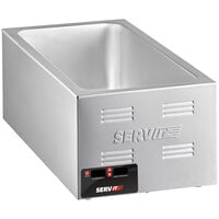 Avantco W50 12 x 20 Full Size Electric Countertop Food Warmer / Soup  Station with 4 Qt. and 11 Qt. Inset Pots - 120V, 1200W