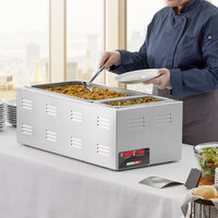 ServIt FW150L 12 inch x 27 inch 4/3 Size Electric Countertop Food Warmer with Digital Controls - 120V, 1500W