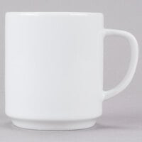 Arcoroc R0835 Candour 11 oz. White Porcelain Stackable Mug by Arc Cardinal - 24/Case