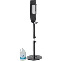 Lavex White Metal Adjustable Automatic Foaming Sanitizing Station