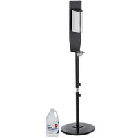 Lavex Janitorial White Metal Adjustable Automatic Liquid Sanitizing Station