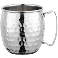 Acopa Alchemy 16 oz. Silver Hammered Moscow Mule Mug - 12/Pack