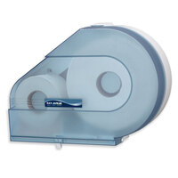 San Jamar R6500TBL Quantum 12 inch - 13 inch Jumbo Toilet Tissue Dispenser - Arctic Blue