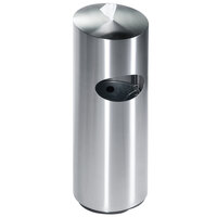 Commercial Zone 786129 Precision 10 Gallon Stainless Steel Round Clean Station with Wipe Dispenser