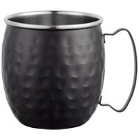 Acopa Alchemy 16 oz. Hammered Black Moscow Mule Mug - 12/Pack