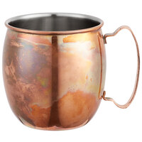 Acopa Alchemy 16 oz. Antique Copper Moscow Mule Mug - 12/Pack