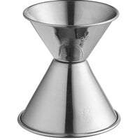 Choice 1 oz. & 1.5 oz. Stainless Steel Classic Jigger