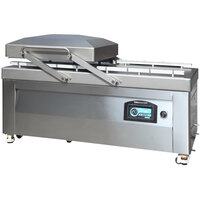 VacMaster VP800 Double Chamber Vacuum Packaging Floor Machine with 2 Sets of 32 1/4" Seal Bars - 220V