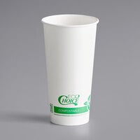 EcoChoice 20 oz. Compostable PLA Paper Cold Cup - 1000/Case