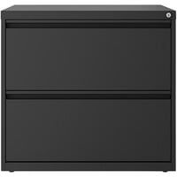 Hirsh Industries 24084 SOHO Charcoal Two-Drawer Lateral 101 File Cabinet - 30 inch x 17 5/8 inch x 27 3/4 inch