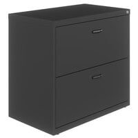 Hirsh Industries 23925 Space Solutions SOHO Charcoal Two-Drawer Lateral File Cabinet - 30" x 17 5/8" x 27 3/4"