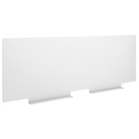 Hirsh Industries 24492 56 inch x 20 inch White Desk Mount Steel Privacy Panel Divider for 60 inch - 72 inch Wide Desks