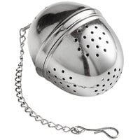Fox Run 3 5/8" Chrome-Plated Tea Ball Infuser With Chain