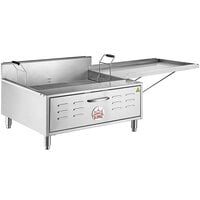 Carnival King 40 lb. Liquid Propane / Field Convertible Flat Bottom Countertop Funnel Cake / Donut Fryer