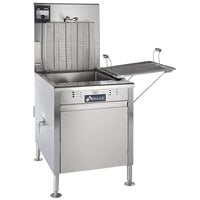 Avalon Manufacturing 18 inch x 26 inch 85 lb. Natural Gas Flat Bottom Donut Fryer with Standing Pilot - 55,000 BTU
