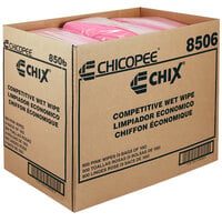 Chicopee 8506 Chix Competitive 11 1/2 inch x 24 inch Pink Foodservice Wet Wiper - 900/Case