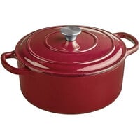 Valor 6 Qt. Merlot Enameled Cast Iron Dutch Oven