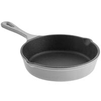 Valor 6" Slate Grey Enameled Mini Cast Iron Skillet