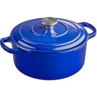 Valor 4 Qt. Galaxy Blue Enameled Cast Iron Dutch Oven