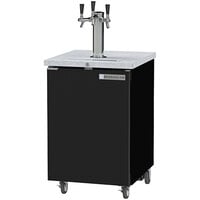 Beverage-Air DD24HC-1-B-079 Triple Tap Kegerator Beer Dispenser - Black, (1) 1/2 Keg Capacity