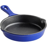 Valor 5" Galaxy Blue Enameled Mini Cast Iron Skillet