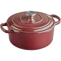 Valor 4 Qt. Merlot Enameled Cast Iron Dutch Oven