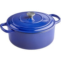 Valor 7 Qt. Galaxy Blue Enameled Cast Iron Dutch Oven