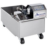 Avalon Manufacturing Oil / Shortening Filter with Stainless Steel Tank and Casters for Avalon 18" x 26" Fryers - 115V
