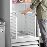 7 Pan Aluminum End Load Sheet / Bun Pan Rack for Reach-In Refrigerators and Freezers - Unassembled