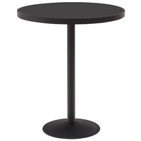 Wabash Valley HAAI77P Hanna Collection 36 inch Round Solid Portable Pedestal Bar Table