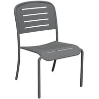 Wabash Valley HA9129P Hanna Collection Dark Gray Horizontal Slat Chair