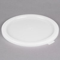 Carlisle 12, 18, and 22 Qt. White Round Polyethylene Food Storage Container Lid