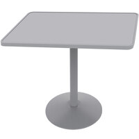 Wabash Valley HA2Y77P Hanna Collection 48 inch Square Solid Portable Pedestal Table