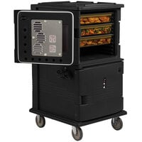 Cambro UPCH1600110 Ultra Camcart® Black Electric Hot Food Holding Cabinet in Fahrenheit - 110V