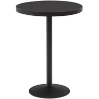Wabash Valley HAAJ77P Hanna Collection 30 inch Round Solid Portable Pedestal Bar Table